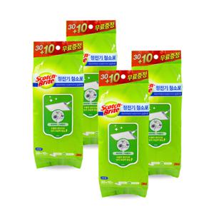 3M 정전기청소포 대형 40매 x 4개 먼지제거티슈