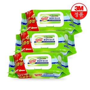 3M 물걸레청소포 더블액션 대형 24매 x 3개 물티슈청소포