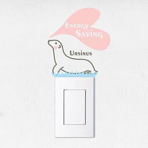 [디자인엠] 물개 스위치스티커