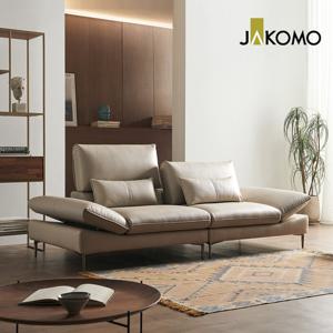 [자코모]에비뉴엘 하이 와이드 3인 기능성 슈렁큰 천연면피 소가죽 소파