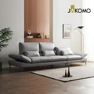 [자코모][4월특가]에비뉴엘 하이 4인 기능성 슈렁큰 천연면피 소가죽 소파+쿠션2개