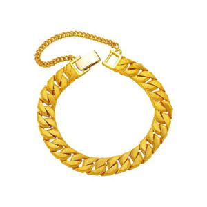 [한국금다이아몬드] 남자 순금 팔찌 샌딩 밀그레이 24K 37.5g 18K장식