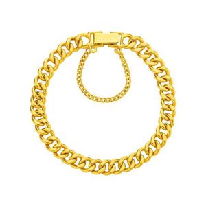 [한국금다이아몬드] 남자 순금 팔찌 일반 체인 24K 37.5g 18K장식