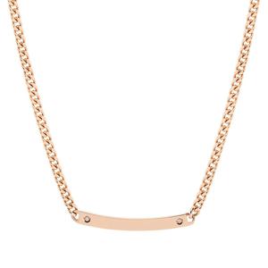 [더스톤즈] 14K 그레인 커브스틱 목걸이