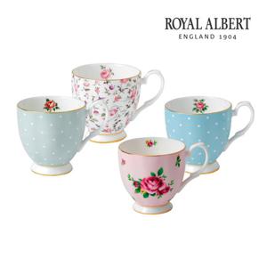 [로얄알버트] 뉴황실장미 FTD 빈티지 머그 2P 세트 (선택형)