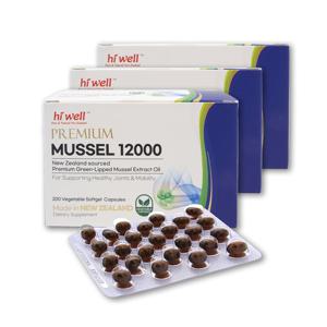 하이웰 초록입홍합오일 12000mg 200캡슐 3개