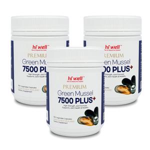 하이웰 초록입홍합 7500 플러스 300캡슐 3개