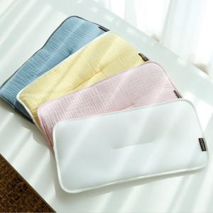 꿈두부 신생아 낮은 납작베개 매쉬 거즈양면 4종