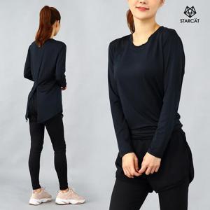 홈트 여성운동복 요가복상의  크롭탑 긴팔티 TL089WQ3