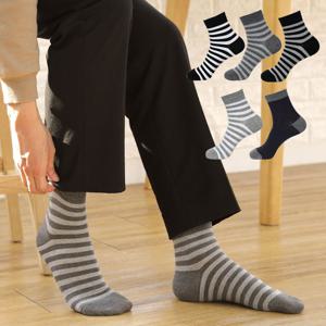 남성 리더 스트라이프 양말 10켤레 정장 캐주얼 중목