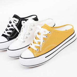 [더힐슈즈] 캔버스 여성스니커즈 여성운동화 블로퍼 3.5cm