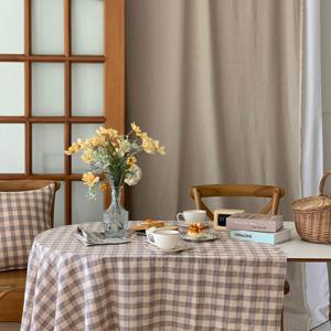[샤이닝홈] 에블린 타탄 체크 방수 식탁보 4인L