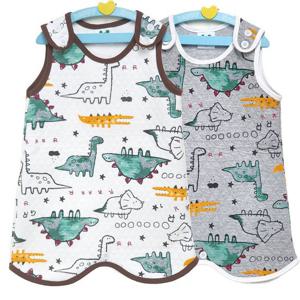 [삐까부]유아 아동 아기 가을 겨울 수면조끼 누빔롱 디노 수면조끼