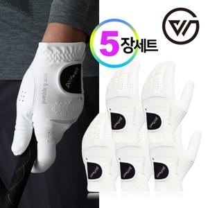 골프웰 남성 극세사원단 골프장갑 5장 1세트(GW-GV02)