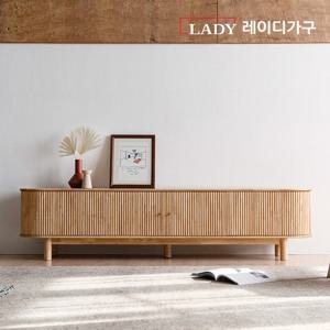 레이디가구 다정다감 고무나무 원목 거실장 2000