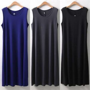 [강물처럼]빅사이즈 여성 냉장고나시롱원피스 WX52B95 큰옷 (661