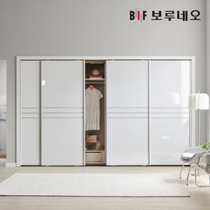 보루네오 라인 슬라이딩 붙박이장 270cm 9자