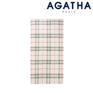 [아가타] (SB-2WPW302PI) 베이직 체크 롱스카프 핑크