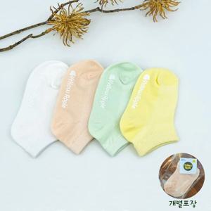 [리틀맘]아기 유아 여름 망사 발목양말 4종세트 개별포장