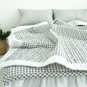 바숨 스몰체크 여름이불+패드+베개커버세트 슈퍼싱글(S/SS)