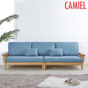 미엔 애쉬 통원목 아쿠아텍스 패브릭 4인 소파(BC_UT0014)