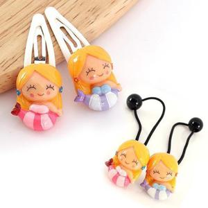 [아랑로랑] 인어공주 헤어방울_똑딱핀