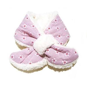 플라워 핑크 아동목도리 넥워머 아동스카프빕 스카프