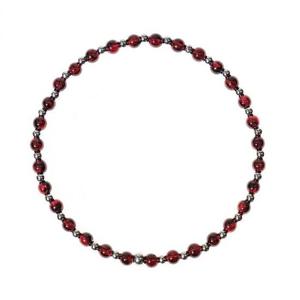 [Jbans]가넷스톤 슬림 커플팔찌 (02-AC553_RD)