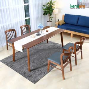 케미에르 아슬로 4인 원목식탁SET(의자형) KHD-404