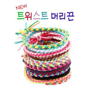 트위스트 머리끈 20개입 머리끈 헤어 끈 헤어링 패션