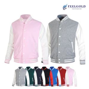 [필골드] 남녀공용 특양면 블루종 배색야구점퍼 RG618