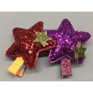 [하이은달] 반짝이돌가루 별 헤어핀