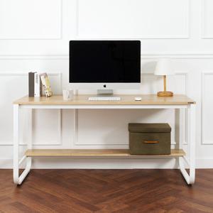 에보니아 하리쉬 원목 철제 책상테이블1500/컴퓨터책상