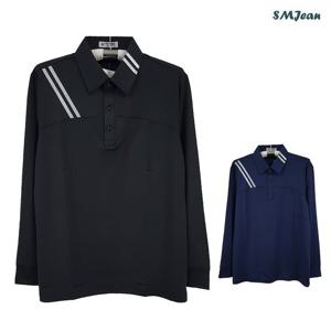 SMJ1213 남성 긴팔 카라티 스판 중년 긴팔 카라 티셔츠 봄,가을