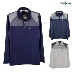 SMJ1216 잔피엘 긴팔 카라티 스판 중년남성 긴팔 티셔츠 봄,가을