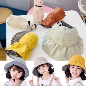 아동 양면 와이드 썬캡 자외선차단 모자