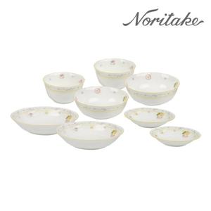 [노리다케] 4620 젠느플라워 2인 한식기 8P 세트