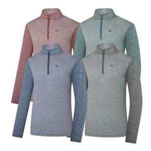 콜핑 남성 통기성 스판 등산 반집업 긴팔 티셔츠