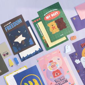 메리 편지지 세트 편지봉투 레터 예쁜 일러스트 선물