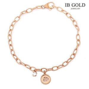 아이비골드 14K GOLD  [팔찌] GB 화려한 장미컷