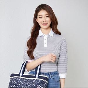 비티알 BTR 여성 골프웨어 봄 긴팔 스판 7부 카라 티셔츠