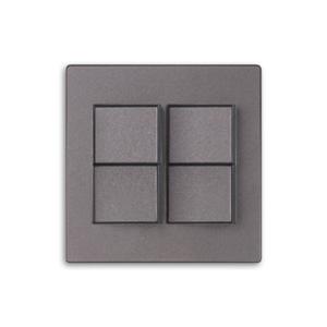 전기스위치커버 4구 스위치 D4 블랙& 로즈골드