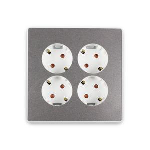 매립콘센트 4구 콘센트 D4 화이트&로즈골드