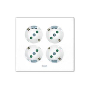 매립콘센트 4구 콘센트 LINE S 화이트