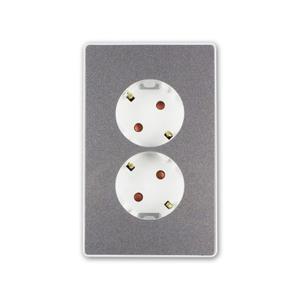 매립콘센트 2구 콘센트 D4 화이트&로즈골드