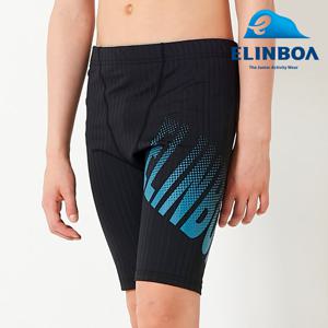 [엘인보아] 키즈 주니어 수영복 남아 스윔팬츠 빅로고블랙 (생존수영)