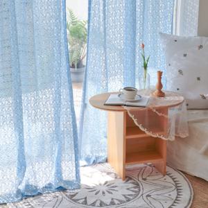 포홈 오드리 레이스 거실커튼 2color