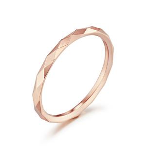 [D102패션] 14K 할로우 샤인 컷팅 반지