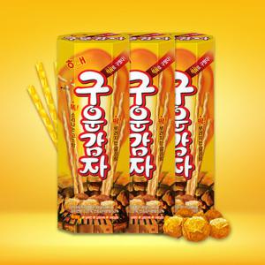해태 구운감자 108g x 3통 / 스틱과자 간식