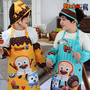 브레드이발소 앞치마세트/토시/두건/아동/유아/미술가운/김장
